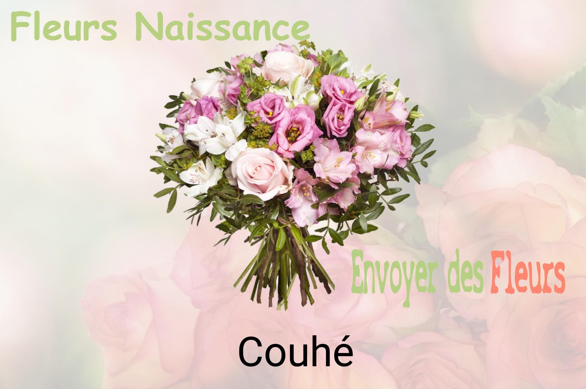 Bouquet de fleurs de naissance livré à Couhé